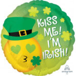 ANAGRAM 17″ KISS ME I’M IRISH HELIUM FOIL BALLOON