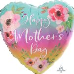 ANAGRAM 28″ HAPPY MOTHERS DAY FLOWERS AND OMBRE JUMBO FOIL BALLOON