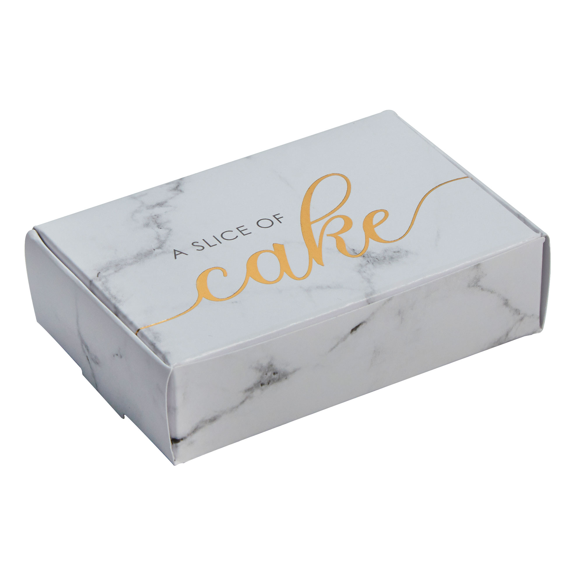 SCRIPTED MARBLE-CAKE BOXES PK10