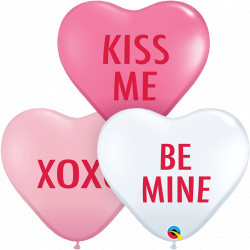 QUALATEX 11″ HEART LOVE EXPRESSION ASSORTED BALLOONS