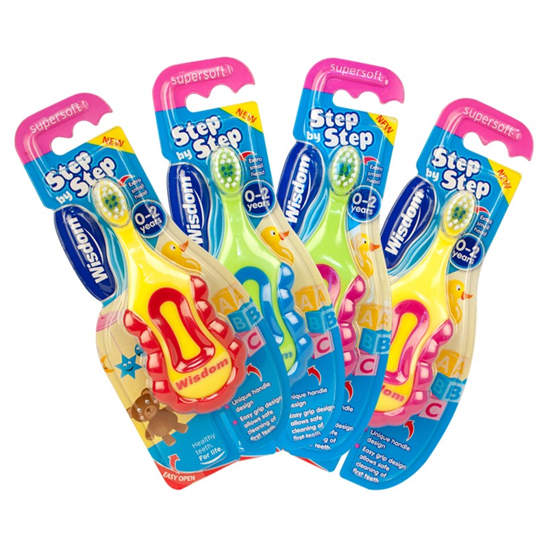 WISDOM STEP BY STEP SUPERSOFT TOOTHBRUSH 0-2 YEARS