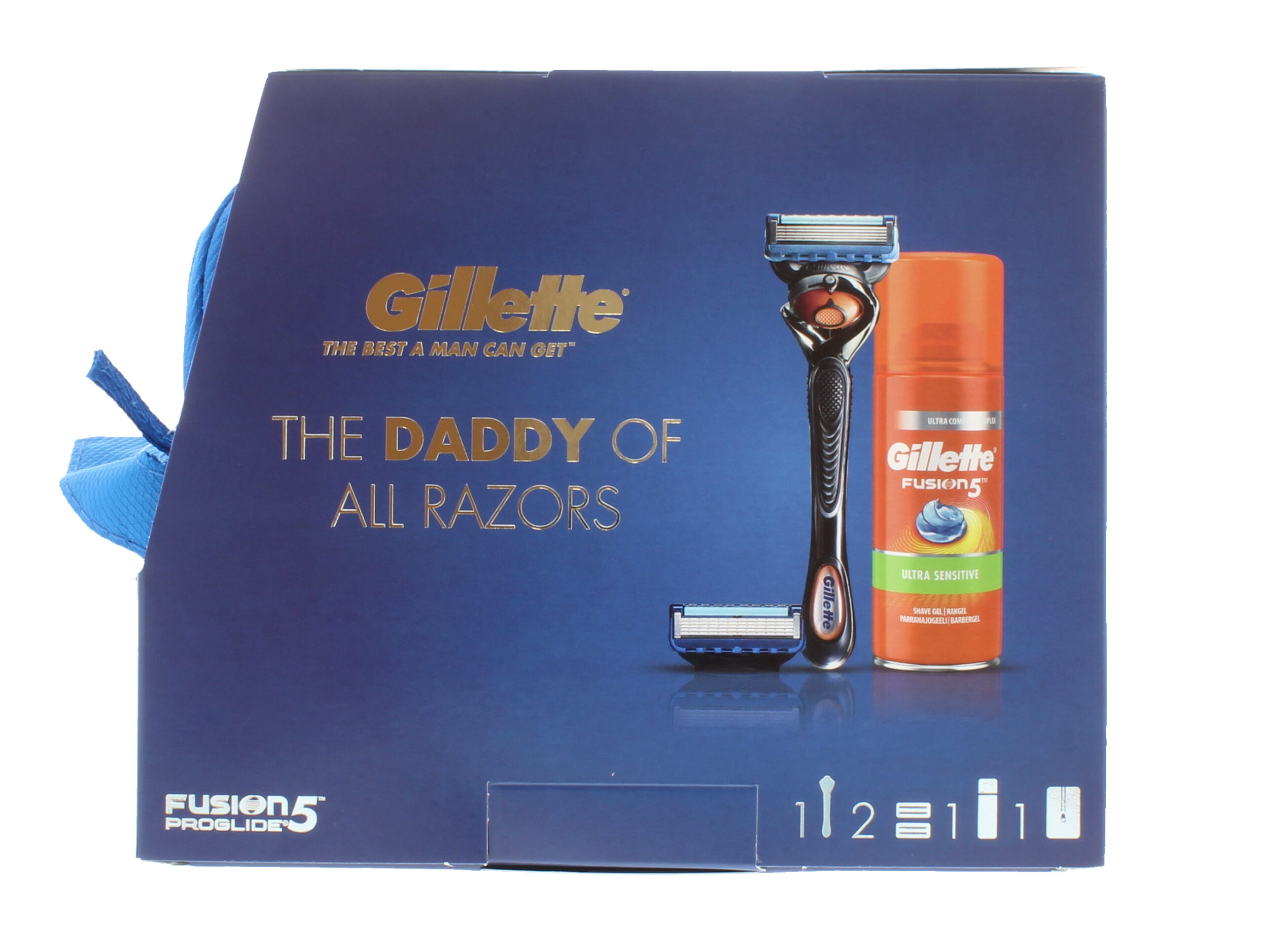 GILLETTE “THE DADDY OF ALL RAZONS ” FUSION 5 PROGLIDE GIFT SET