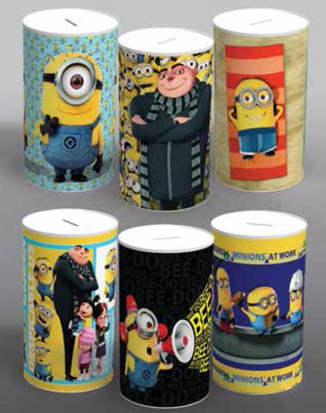 DESPICABLE ME MONEY TIN(ASSORTED DESIGN SEND ACCORDING TO AVAIBILITY)
