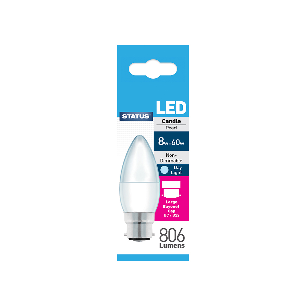 Status 8w 60w Led Candle Dl Bulb Andil Brothers