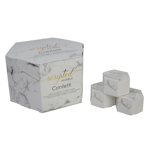 SCRIPTED MARBLE TISSUE CONFETTI 21 PACK