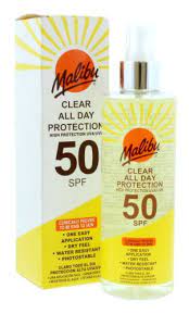 MALIBU 250ML SPF 50 CLEAR PROTECT SPRAY