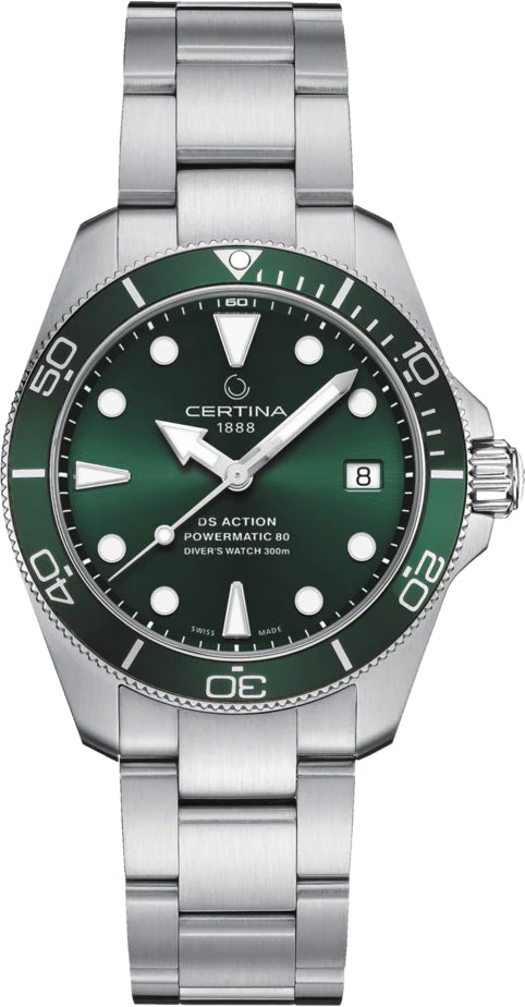 CERTINA DS ACTION DIVER – GREEN DIAL (C032.807.11.091.00)