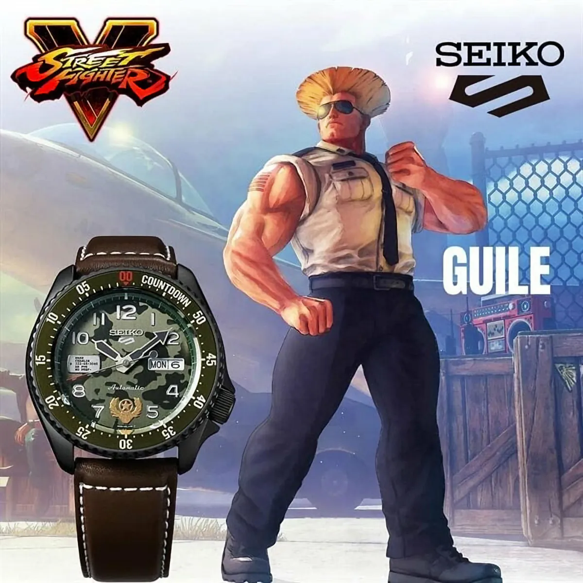 SEIKO 5 SPORTS x STREET FIGHTER ‘GUILE’ LIMITED EDITION – (SRPF21K1)