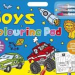 BOYS ARTIST PAD WITH 40 REUSABLE STICKERS INSIDE