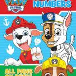 PAW PATROL COLOUR BY NUMBERS BOOK