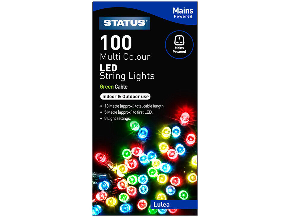 STATUS 100 MULTI COLOUR LED STRING LIGHT