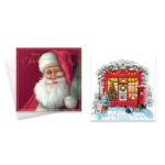 CHRISTMAS CARDS TRAD SANTA PK10