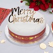 NEVITI CAKE TOPPER “MERRY CHRITSMAS”- GOLD