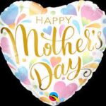 QUALATEX 18″ HAPPY MOTHER’S DAY PASTEL HEART MICORFOIL BALLOON