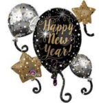 ANAGRAM SUPERSHAPE 29″X30″ HAPPY NEW YEAR FOIL BALLOON