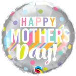 QUALATEX 18″ HAPPY MOTHERS DAY BIG PASTEL MICROFOIL BALLOON